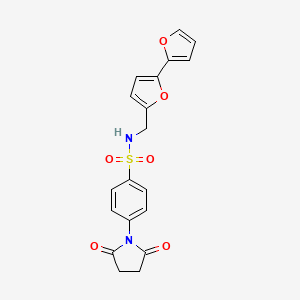 N-([2,2'-bifuran]-5-ylmethyl)-4-(2,5-dioxopyrrolidin-1-yl)benzenesulfonamide