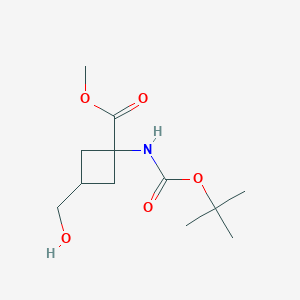 Methyl 3-(hydroxymethyl)-1-[(2-methylpropan-2-yl)oxycarbonylamino]cyclobutane-1-carboxylate