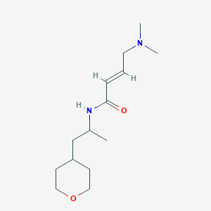 molecular formula C14H26N2O2 B2509400 (E)-4-(Dimethylamino)-N-[1-(oxan-4-yl)propan-2-yl]but-2-enamide CAS No. 2411327-17-6