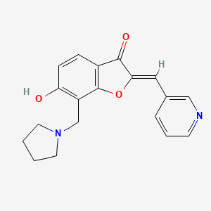 (Z)-6-hydroxy-2-(pyridin-3-ylmethylene)-7-(pyrrolidin-1-ylmethyl)benzofuran-3(2H)-one