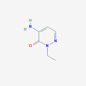 molecular formula C6H9N3O B2509428 2-Ethyl-4-amino-3(2h)-pyridazinone CAS No. 911320-63-3