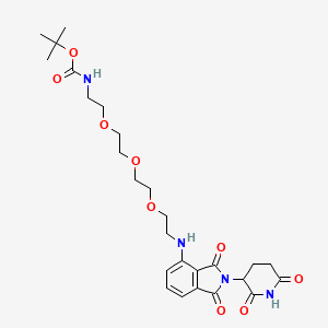 Tert-butyl (2-(2-(2-(2-((2-(2,6-dioxopiperidin-3-yl)-1,3-dioxoisoindolin-4-yl)amino)ethoxy)ethoxy)ethoxy)ethyl)carbamate