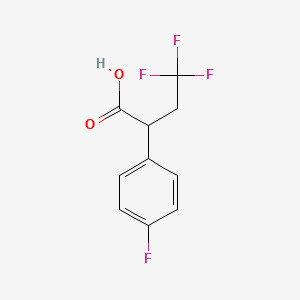 4,4,4-Trifluoro-2-(4-fluorophenyl)butanoic acid