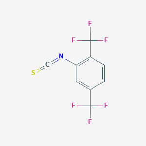 molecular formula C9H3F6NS B2509470 2,5-双(三氟甲基)苯基异硫氰酸酯 CAS No. 512179-73-6