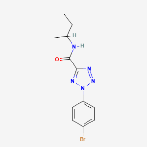 molecular formula C12H14BrN5O B2509493 2-(4-bromophenyl)-N-(sec-butyl)-2H-tetrazole-5-carboxamide CAS No. 1396852-36-0