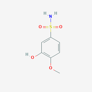 molecular formula C7H9NO4S B2509508 3-Hydroxy-4-methoxybenzene-1-sulfonamide CAS No. 1243402-76-7