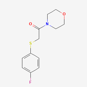 2-[(4-Fluorophenyl)sulfanyl]-1-morpholino-1-ethanone