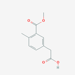 2-(3-Methoxycarbonyl-4-methylphenyl)acetic acid