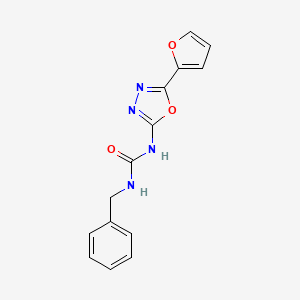 1-Benzyl-3-(5-(furan-2-yl)-1,3,4-oxadiazol-2-yl)urea