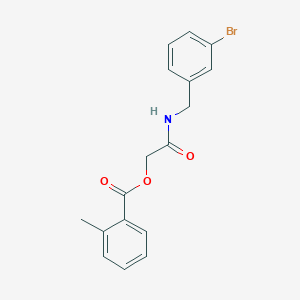 2-((3-Bromobenzyl)amino)-2-oxoethyl 2-methylbenzoate