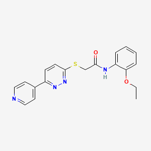 molecular formula C19H18N4O2S B2509534 N-(2-ethoxyphenyl)-2-(6-pyridin-4-ylpyridazin-3-yl)sulfanylacetamide CAS No. 893997-74-5