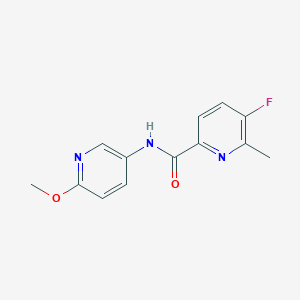 molecular formula C13H12FN3O2 B2509553 5-fluoro-N-(6-methoxypyridin-3-yl)-6-methylpyridine-2-carboxamide CAS No. 2415453-88-0