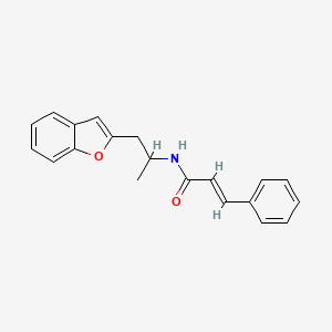 molecular formula C20H19NO2 B2509585 N-(1-(benzofuran-2-yl)propan-2-yl)cinnamamide CAS No. 2034997-36-7