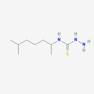 molecular formula C9H21N3S B2509591 3-Amino-1-(6-methylheptan-2-yl)thiourea CAS No. 747411-06-9