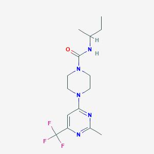 N-(sec-butyl)-4-(2-methyl-6-(trifluoromethyl)pyrimidin-4-yl)piperazine-1-carboxamide