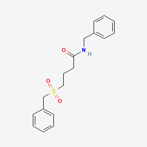 molecular formula C18H21NO3S B2509599 N-benzyl-4-(benzylsulfonyl)butanamide CAS No. 923413-65-4