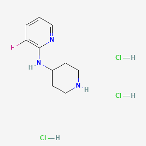3-Fluoro-N-(piperidin-4-yl)pyridin-2-amine trihydrochloride
