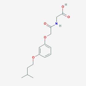 molecular formula C15H21NO5 B2509617 2-(2-(3-(Isopentyloxy)phenoxy)acetamido)acetic acid CAS No. 392237-81-9