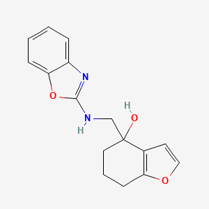4-[(1,3-Benzoxazol-2-ylamino)methyl]-6,7-dihydro-5H-1-benzofuran-4-ol