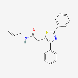 molecular formula C20H18N2OS B2509619 N-allyl-2-(2,4-diphenyl-1,3-thiazol-5-yl)acetamide CAS No. 339277-88-2