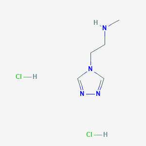 molecular formula C5H12Cl2N4 B2509672 Methyl[2-(4H-1,2,4-triazol-4-yl)ethyl]amine dihydrochloride CAS No. 2095409-97-3