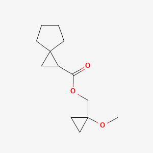 molecular formula C13H20O3 B2509679 (1-Methoxycyclopropyl)methyl spiro[2.4]heptane-2-carboxylate CAS No. 2551118-71-7