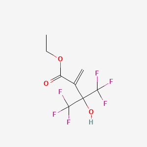 molecular formula C8H8F6O3 B2509685 Ethyl 4,4,4-trifluoro-3-hydroxy-2-methylene-3-(trifluoromethyl)butanoate CAS No. 152251-75-7