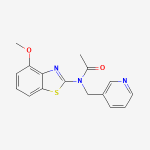 N-(4-methoxybenzo[d]thiazol-2-yl)-N-(pyridin-3-ylmethyl)acetamide
