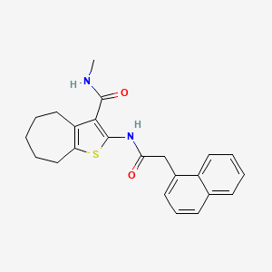 N-methyl-2-[(2-naphthalen-1-ylacetyl)amino]-5,6,7,8-tetrahydro-4H-cyclohepta[b]thiophene-3-carboxamide