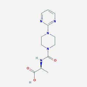 (2S)-2-({[4-(2-PYRIMIDINYL)PIPERAZINO]CARBONYL}AMINO)PROPANOIC ACID