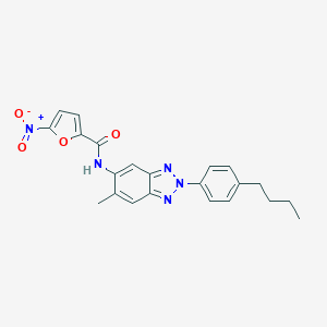 N-[2-(4-butylphenyl)-6-methyl-2H-benzotriazol-5-yl]-5-nitrofuran-2-carboxamide