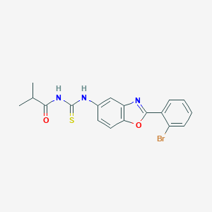 N-[2-(2-bromophenyl)-1,3-benzoxazol-5-yl]-N'-isobutyrylthiourea