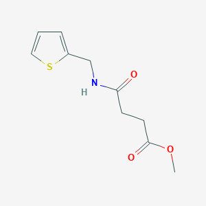 molecular formula C10H13NO3S B2509773 Methyl 4-oxo-4-((thiophen-2-ylmethyl)amino)butanoate CAS No. 1798214-56-8