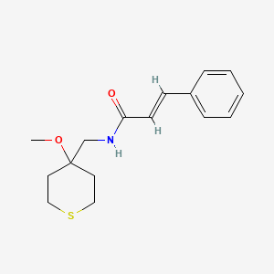 N-((4-methoxytetrahydro-2H-thiopyran-4-yl)methyl)cinnamamide