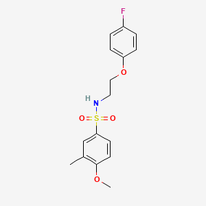 molecular formula C16H18FNO4S B2509782 N-(2-(4-fluorophenoxy)ethyl)-4-methoxy-3-methylbenzenesulfonamide CAS No. 1105220-65-2