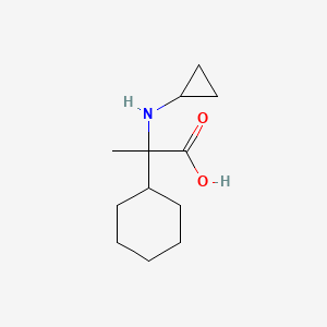 molecular formula C12H21NO2 B2509793 2-cyclohexyl-N-cyclopropylalanine CAS No. 1342353-62-1
