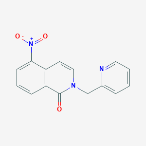 5-Nitro-2-(pyridin-2-ylmethyl)-1,2-dihydroisoquinolin-1-one