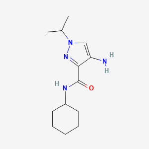 4-Amino-N-cyclohexyl-1-isopropyl-1H-pyrazole-3-carboxamide