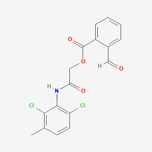 [2-(2,6-Dichloro-3-methylanilino)-2-oxoethyl] 2-formylbenzoate