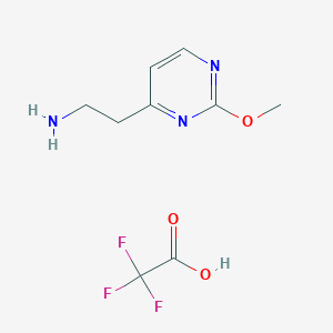 molecular formula C9H12F3N3O3 B2509873 2-(2-Methoxypyrimidin-4-yl)ethan-1-amin 2,2,2-Trifluoracetat CAS No. 2126161-55-3