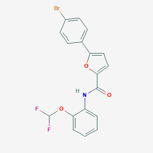 molecular formula C18H12BrF2NO3 B250988 5-(4-bromophenyl)-N-[2-(difluoromethoxy)phenyl]furan-2-carboxamide 