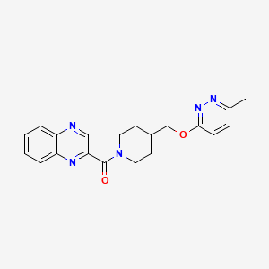 [4-[(6-Methylpyridazin-3-yl)oxymethyl]piperidin-1-yl]-quinoxalin-2-ylmethanone