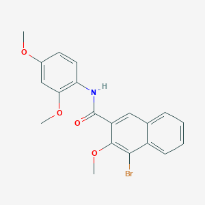 4-bromo-N-(2,4-dimethoxyphenyl)-3-methoxynaphthalene-2-carboxamide
