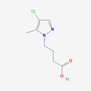 molecular formula C8H11ClN2O2 B2509892 4-(4-Chloro-5-methyl-1H-pyrazol-1-YL)butanoic acid CAS No. 1006495-38-0