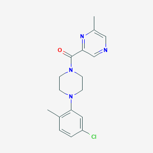 2-[4-(5-Chloro-2-methylphenyl)piperazine-1-carbonyl]-6-methylpyrazine
