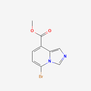 molecular formula C9H7BrN2O2 B2509904 5-Bromo-imidazo[1,5-a]pyridine-8-carboxylic acid methyl ester CAS No. 1427371-09-2