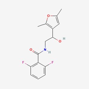 molecular formula C15H15F2NO3 B2509906 N-(2-(2,5-二甲基呋喃-3-基)-2-羟乙基)-2,6-二氟苯甲酰胺 CAS No. 2309599-39-9