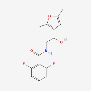 molecular formula C15H15F2NO3 B2509906 N-[2-(2,5-dimethylfuran-3-yl)-2-hydroxyethyl]-2,6-difluorobenzamide CAS No. 2309599-39-9