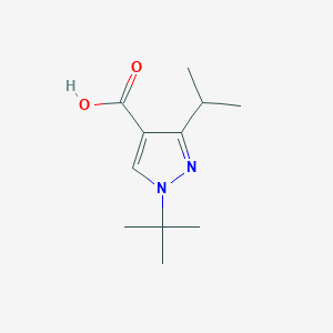 1-Tert-butyl-3-propan-2-ylpyrazole-4-carboxylic acid