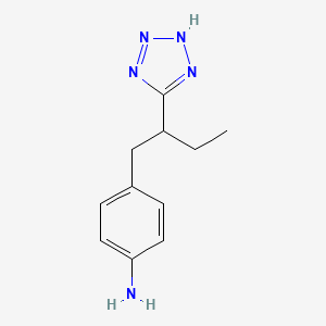 4-[2-(2H-Tetrazol-5-yl)butyl]aniline